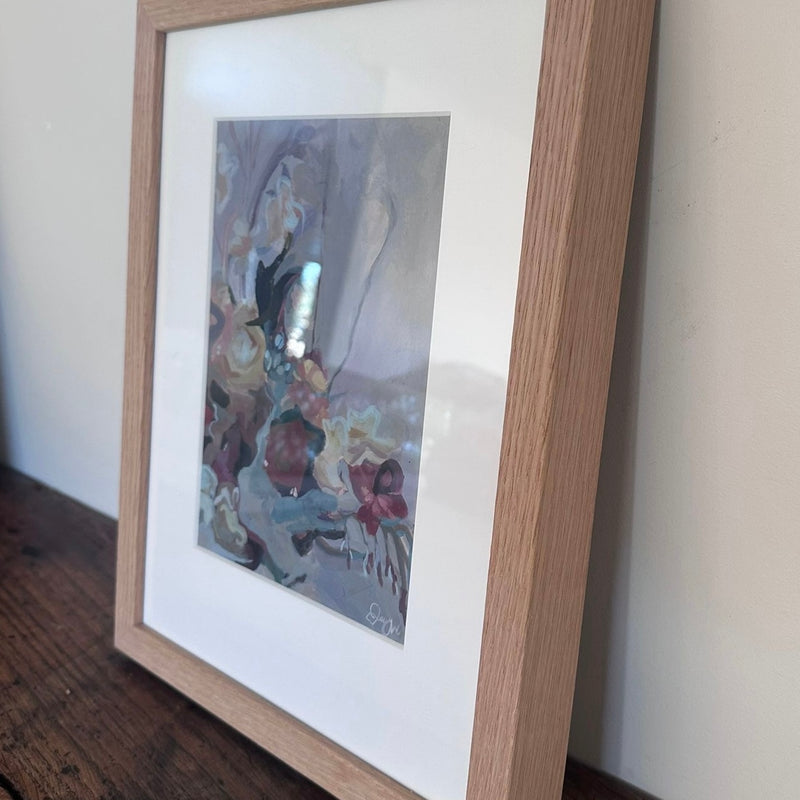 'Mustard Pearls' framed original by Jenny Wang