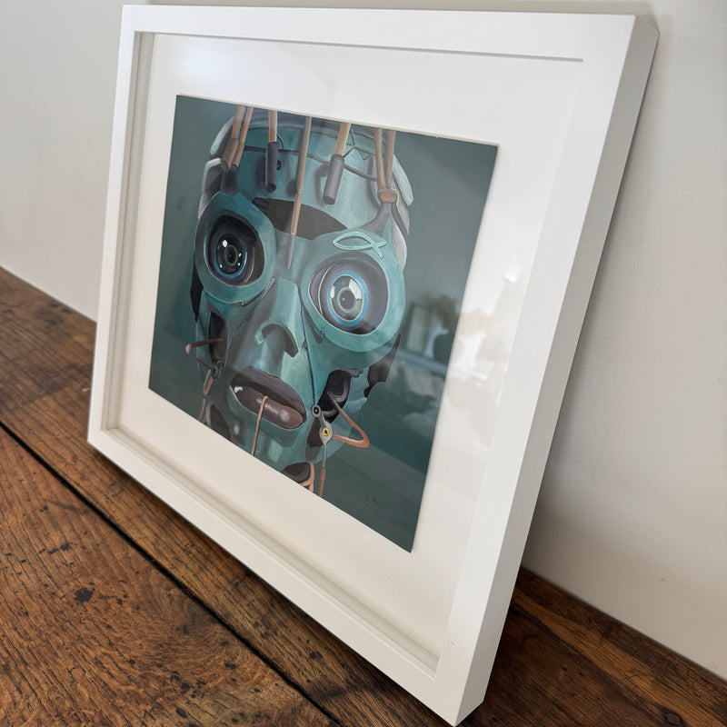 'Phishing for Compliments' framed original by Elizabeth Portass
