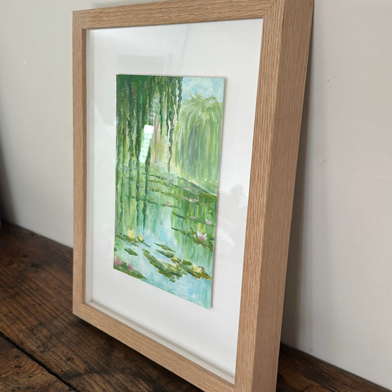 'Under the Willow Tree' framed original by Sara Warmington