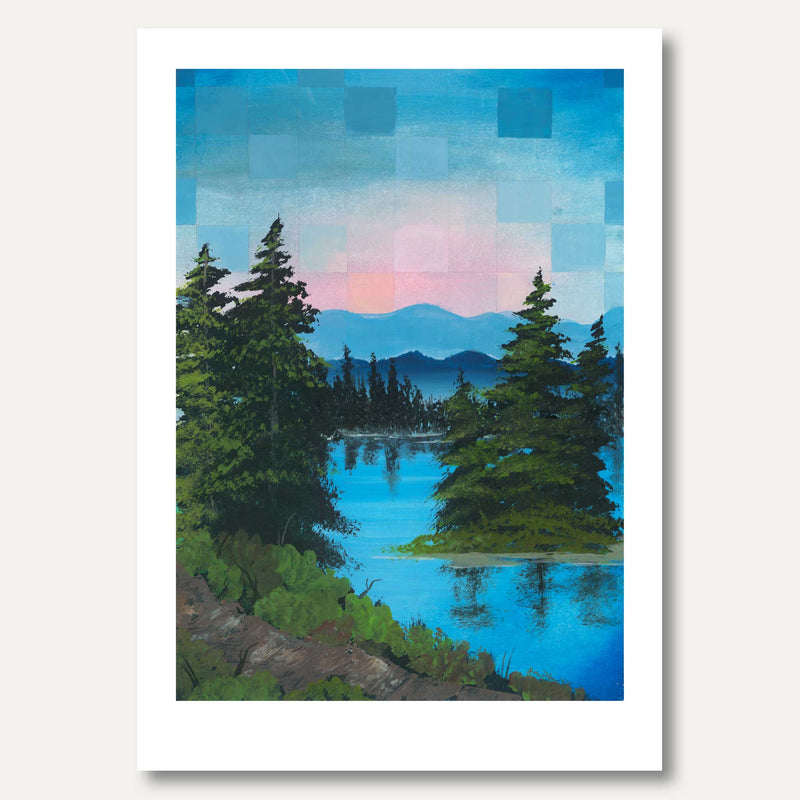 'Lakeside Trail' framed original by Emma Lilly